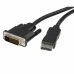 DisplayPort Αντάπτορας σε DVI Startech DP2DVIMM6            (1,8 m) Μαύρο 1.8 m
