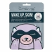 Maska na obličej The Crème Shop Wake Up, Skin! Raccoon (25 g)