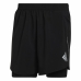 Pantaloni Scurți Sport pentru Bărbați Adidas Two-in-One Negru