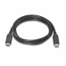 USB-C 3.1-kabel Aisens Svart 1 m