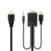 HDMI to VGA with Audio Adapter NANOCABLE 10.15.4350 1,8 m Black