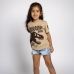 Børne Kortærmet T-shirt Jurassic Park Brun
