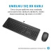 Клавиатура с мишка HP 3L1F0AA Azerty френски Бял Черен