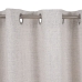 Cortina Bege Poliéster Prata 100 % algodão 140 x 260 cm