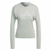 Langarmet T-skjorte til Kvinner Adidas Future Icons Beige