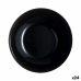 Deep Plate Luminarc Zelie Black Glass 20 cm (24 Units)