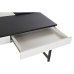 Skrivebord DKD Home Decor Sort Metal MDF Hvid PU (110 x 55 x 76 cm)