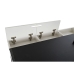 Pöytä DKD Home Decor Musta Metalli MDF Valkoinen PU (110 x 55 x 76 cm)