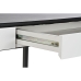 Písací stôl DKD Home Decor Čierna Kov MDF Biela PU (110 x 55 x 76 cm)