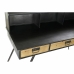 Íróasztal DKD Home Decor S3023220 Fekete Fém Fa MDF (135 x 60 x 102 cm)