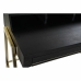 Skrivebord DKD Home Decor Sort Metal Gylden Mangotræ (125 x 74 x 93.5 cm)