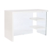 Scrivania DKD Home Decor Bianco Trasparente Cristallo Legno MDF 120 x 50 x 76 cm