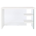 Skrivebord DKD Home Decor Hvid Gennemsigtig Krystal Træ MDF 120 x 50 x 76 cm