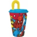 Κούπα με Καλαμάκι με Spider-Man Arachnid Grid 430 ml