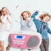 Bluetooth rádio s CD MP3 Aiwa BBTU300PK    5W Ružová Biela