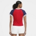 T-shirt à manches courtes femme Nike Tennis Bleu Rouge