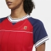 T-shirt à manches courtes femme Nike Tennis Bleu Rouge