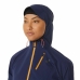 Moteriška sportinė striukė Asics Fujitrail WaterProof Tamsiai mėlyna