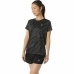 Women’s Short Sleeve T-Shirt Asics Core All Over Print Black Lady