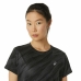 T-shirt med kortärm Dam Asics Core All Over Print Svart Kvinna