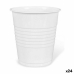 Sæt af genanvendelige kopper Algon Kaffe Hvid Plastik 25 Dele 100 ml (24 enheder)