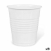 Set of reusable glasses Algon Coffee White Plastic 50 Pieces 100 ml (18 Units)