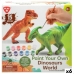 2 dinosuruse komplekt PlayGo 15 Tükid, osad 6 Ühikut 14,5 x 9,5 x 5 cm Dinosaurused Joonistamiseks
