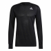 Heren-T-Shirt met Lange Mouwen Adidas Own The Run Zwart
