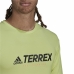Férfi hosszú Ujjú Póló Adidas Terrex Primeblue Trail Zöld Lime