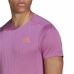 Férfi rövid ujjú póló Adidas Adizero Speed Sötét rózsaszín