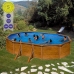 Detachable Pool Gre Pacific KIT500W Oval Wood 500 x 300 x 120 cm