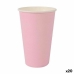 Pohárkészlet Algon Eldobható Préselt Papír Rózsaszín 10 Darabok 330 ml (20 egység)