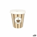 Set de pahare Algon Cu Capac De unică folosință Cafea Carton 6 Piese 250 ml (20 Unități)