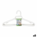 Set of Clothes Hangers Dem White Plastic 12 Pieces 38 x 17,5 cm (8 Units)