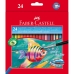 Lápices de Colores Acuarelables Faber-Castell 114425 Multicolor 24 Piezas