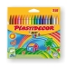Цветные полужирные карандаши Plastidecor 8757712 18 Предметы Разноцветный