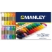 Ceras de cores Manley MNC00066/124 24 Peças