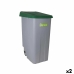 Găleată pentru gunoi, cu roți Denox 110 L Verde 58 x 41 x 89 cm (2 Unități)