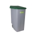 Găleată pentru gunoi, cu roți Denox 110 L Verde 58 x 41 x 89 cm (2 Unități)