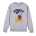 Uniseks Sweater zonder Capuchon Mickey Mouse Grijs