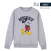 Uniseks Sweater zonder Capuchon Mickey Mouse Grijs