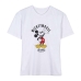 Moteriški marškinėliai su trumpomis rankovėmis Mickey Mouse Balta