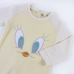 Babygrow de Manga Comprida para Bebé Looney Tunes Cinzento Amarelo