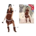 Маскировъчен костюм за възрастни Кафяв Американски Индианец (3 Части)