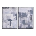 Tablou DKD Home Decor 83 x 4,5 x 122,5 cm 83 x 4,5 x 123 cm Abstract Urban (2 Unități)