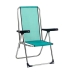 Plážová stolička Alco Viacpolohový zelená Aluminium 63 x 101 x 65 cm