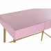 konzole DKD Home Decor Růžový Zlatá Kov mangové dřevo Moderní/jazz (90 x 45 x 74 cm)