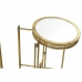 Side table DKD Home Decor Mirror Metal Light Copper (39 x 39 x 59 cm) (2 pcs)