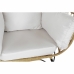 Dārza dīvāns DKD Home Decor 99 x 71 x 147 cm Dabisks Melns Metāls sintētiska rotangpalma Balts Gaiši brūns