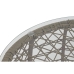 Conjunto de Mesa con 2 Sillas DKD Home Decor ratán sintético Acero (68 x 73,5 x 66,5 cm)
